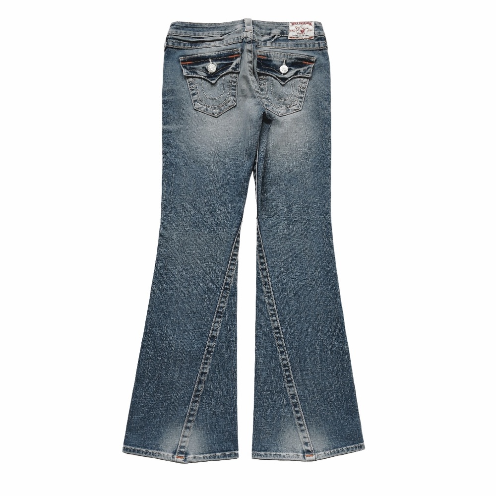 TRUE RELIGION Joey Twisted Seam Flare Jeans 28 - Picture 3 of 7